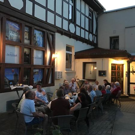 Pension Am Stadtrand Zerbst Esterno foto