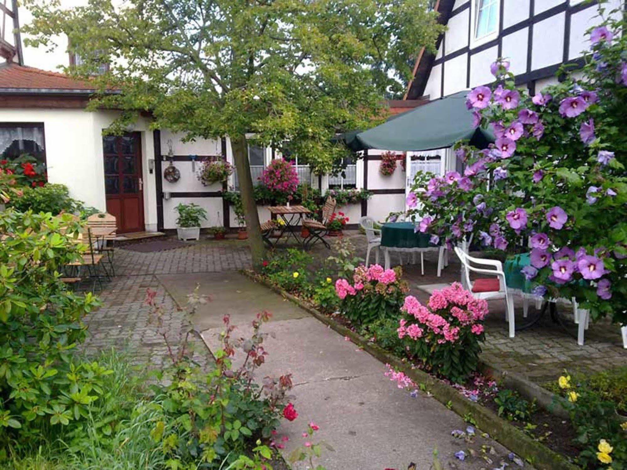 Pension Am Stadtrand Zerbst Esterno foto